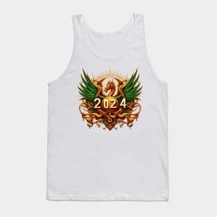 Wooden Gold Green Dragon 2024 No.5 Tank Top